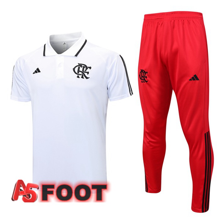 Ensemble Polo Flamengo + Pantalon Blanc 2023/2024