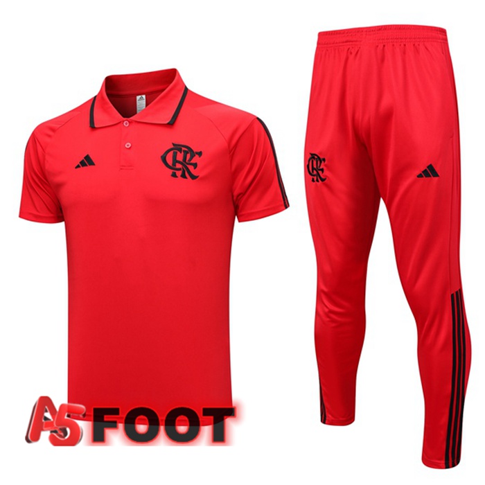 Ensemble Polo Flamengo + Pantalon Rouge 2023/2024