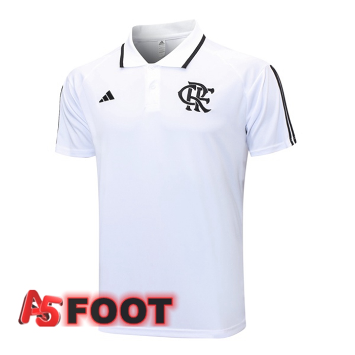 Polo Foot Flamengo Blanc 2023/2024