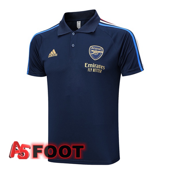 Polo Foot Arsenal Bleu Royal 2023/2024