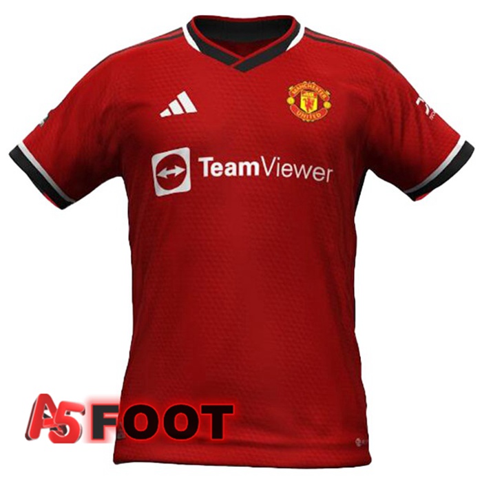 Maillot De Foot Manchester United Domicile Rouge Version Fuite 2023/2024
