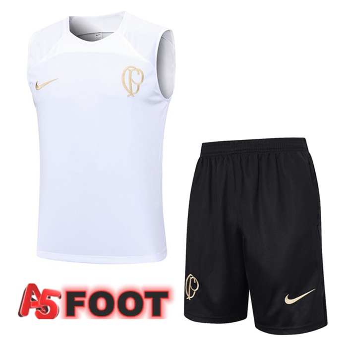 Gilet De Foot Corinthians + Shorts Blanc 2023/2024