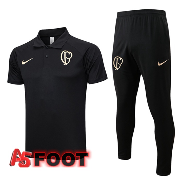 Ensemble Polo Corinthians + Pantalon Noir 2023/2024