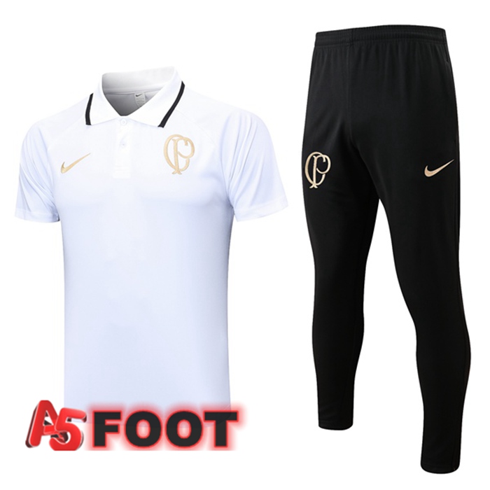 Ensemble Polo Corinthians + Pantalon Blanc 2023/2024