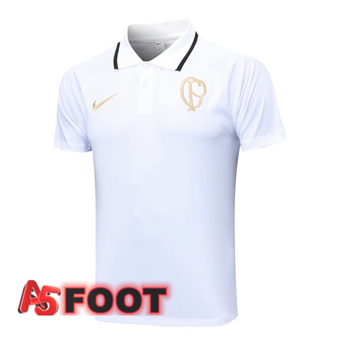 Polo Foot Corinthians Blanc 2023/2024