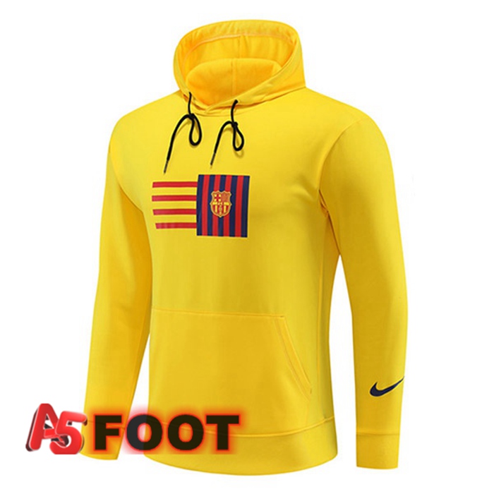 Sweatshirt à Capuche FC Barcelone Jaune 2023/2024