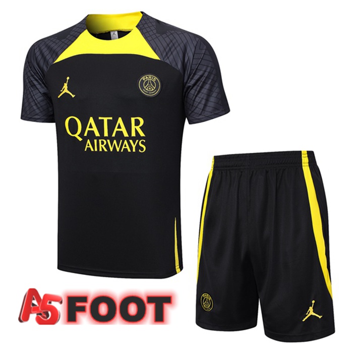 Ensemble Training T-Shirts Paris PSG + Shorts Noir 2023/2024