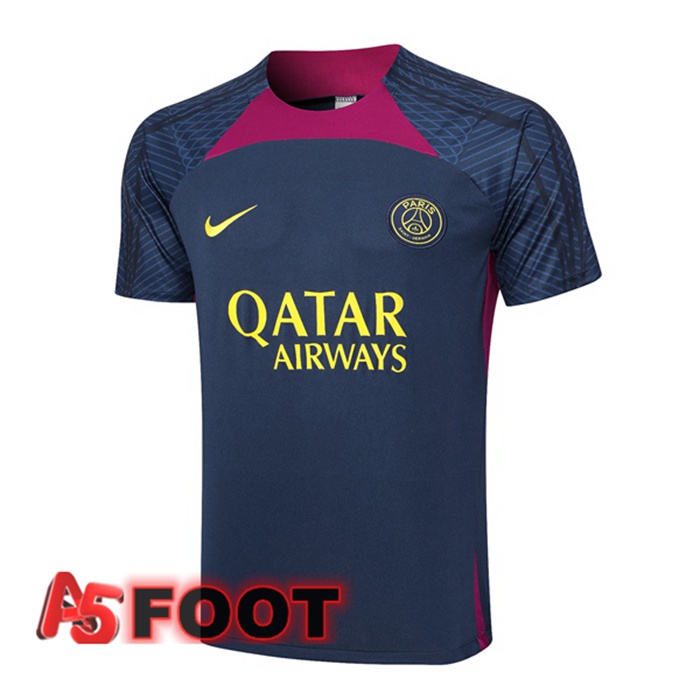 Training T-Shirts Paris PSG Bleu Royal 2023/2024
