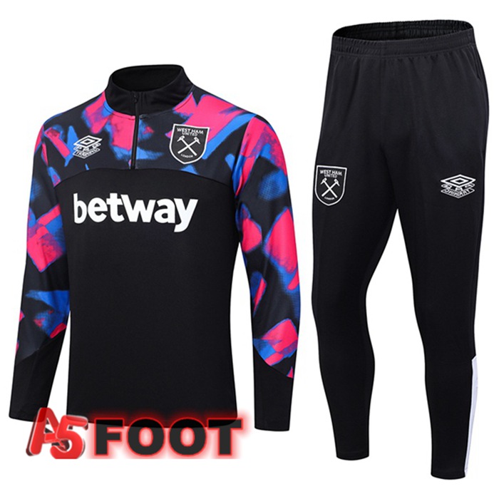 Ensemble Survetement De Foot West Ham Noir 2023/2024