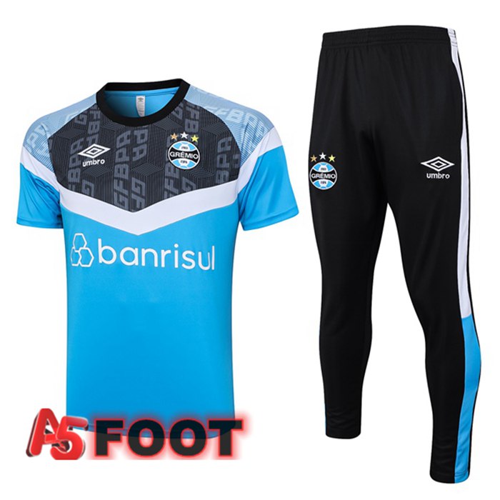 Ensemble Training T-Shirts Gremio + Pantalon Bleu 2023/2024