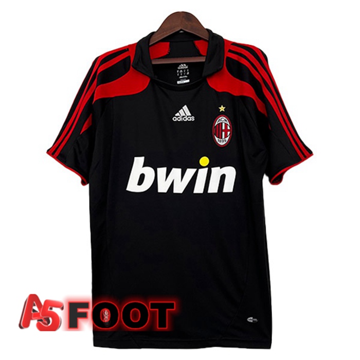 Maillot De Foot AC Milan Retro Third Noir 2007-2008