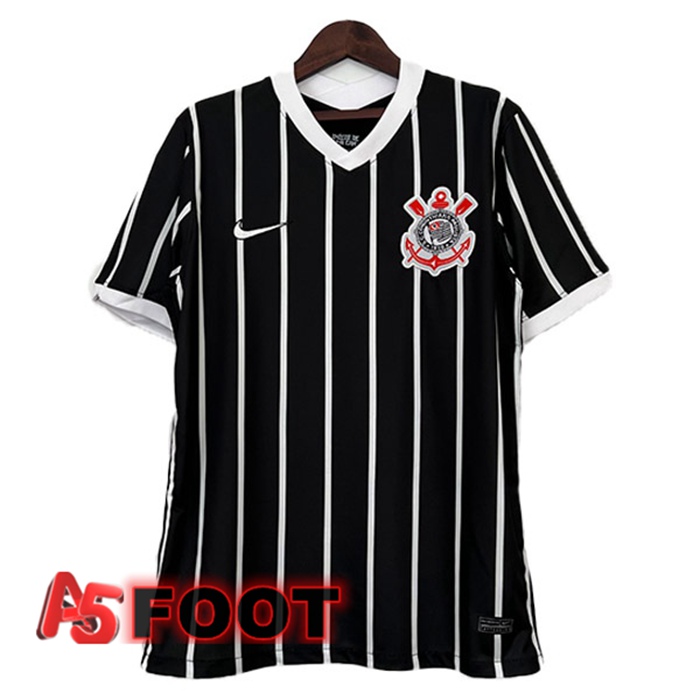 Maillot De Foot Corinthians Retro Exterieur Noir 2020-2021