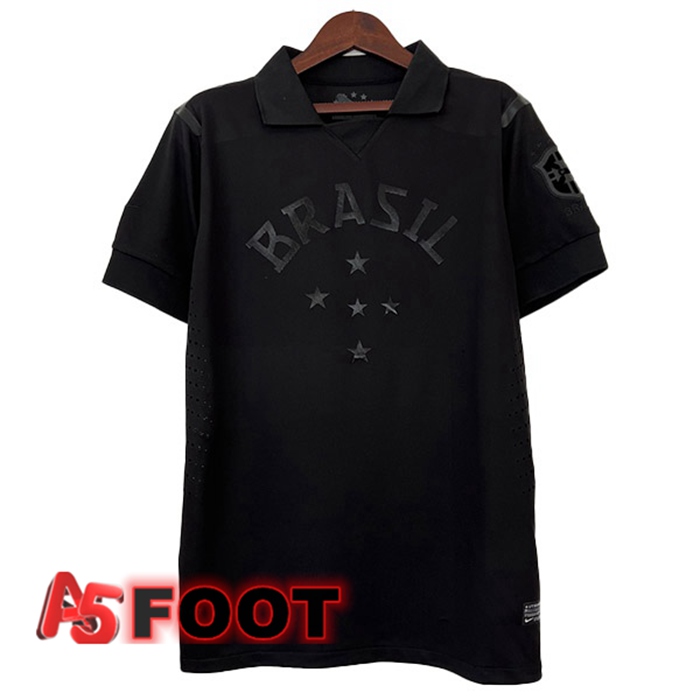 Maillot De Foot Bresil Retro Third Noir 2013-2014