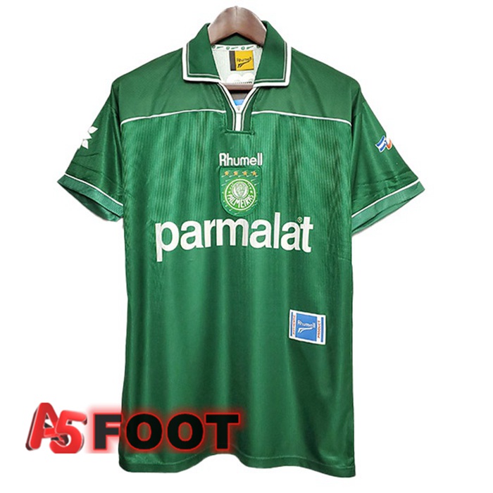 Maillot De Foot Palmeiras Retro 100e Anniversaire Noir Vert