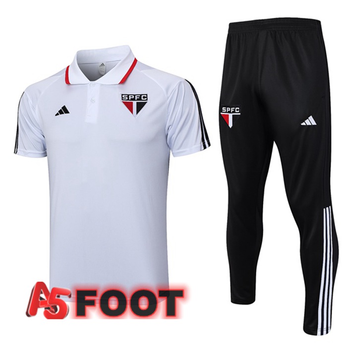 Ensemble Polo Sao Paulo FC + Pantalon Blanc 2023/2024
