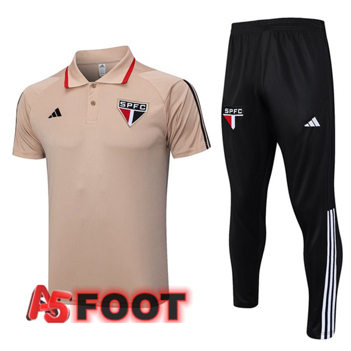 Ensemble Polo Sao Paulo FC + Pantalon Marron 2023/2024