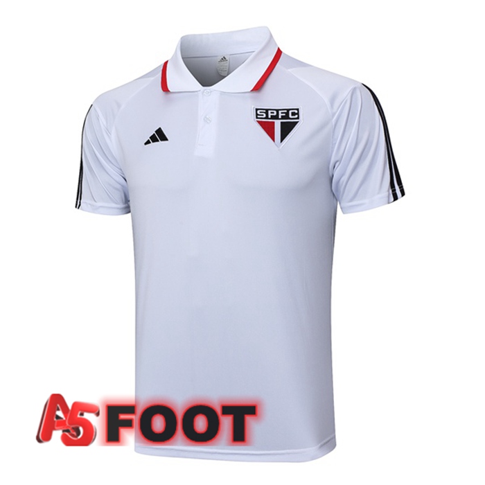 Polo Foot Sao Paulo FC Blanc 2023/2024