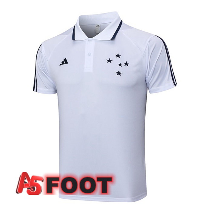 Polo Foot Cruzeiro EC Blanc 2023/2024