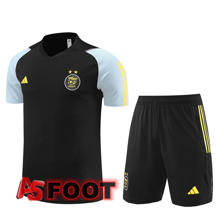 Ensemble Training T-Shirts Algerie + Shorts Noir 2023/2024