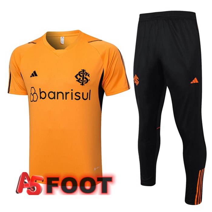 Ensemble Training T-Shirts SC Internacional + Pantalon Orange 2023/2024