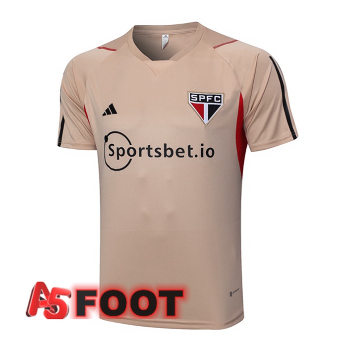 Training T-Shirts Sao Paulo FC Marron 2023/2024