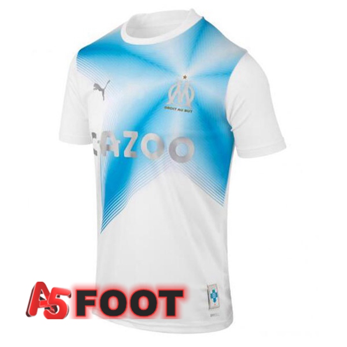 Maillot de Foot Marseille OM Édition 30e Anniversaire Blanc Bleu 2022/2023