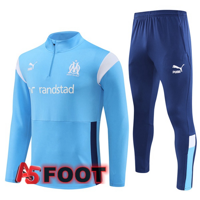 Ensemble Survetement de Foot Marseille OM Bleu 2023/2024