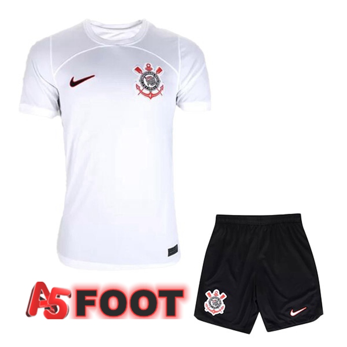 Maillot de Foot Corinthians Enfant Domicile Blanc 2023/2024