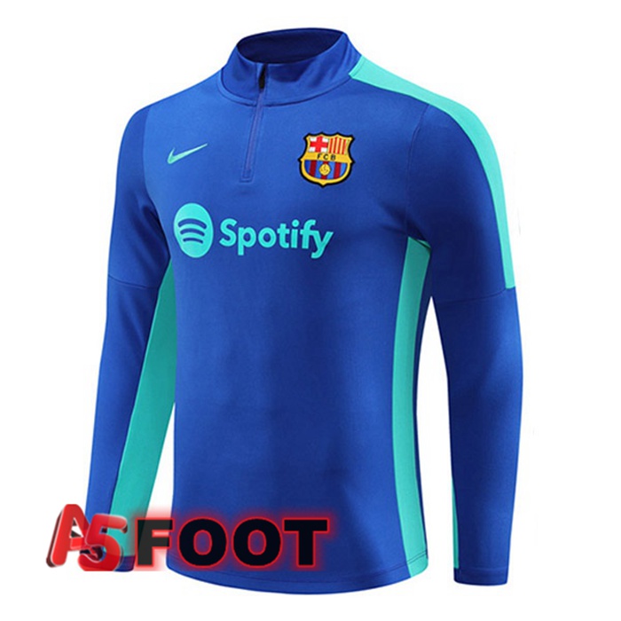 Training Sweatshirt FC Barcelone Bleu 2023/2024