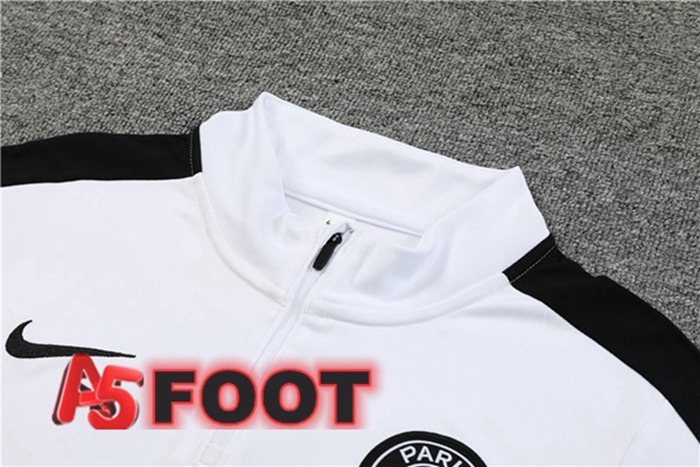 Ensemble Survetement de Foot Paris PSG Blanc 2023/2024