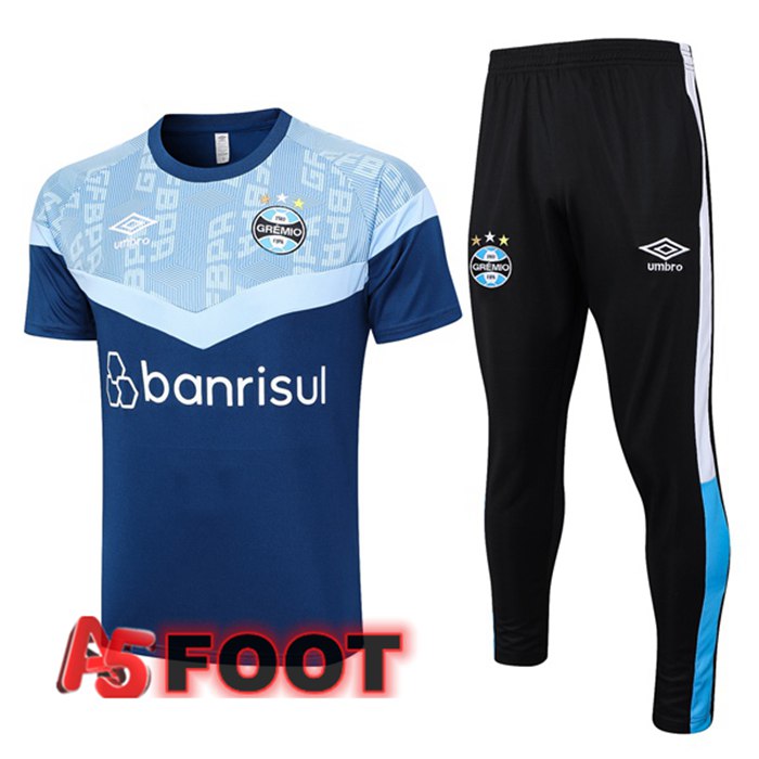 Ensemble Training T-Shirts Gremio + Pantalon Bleu 2023/2024