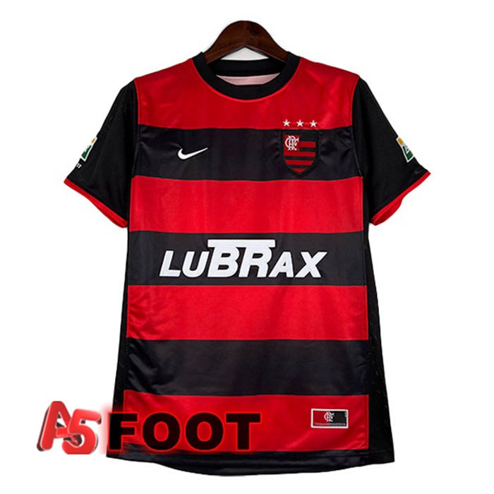 Maillot de Foot Flamengo Retro Domicile Rouge Noir 2000-2001