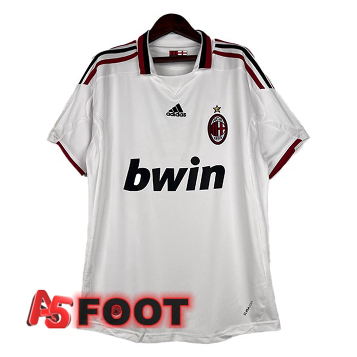 Maillot de Foot AC Milan Retro Exterieur Blanc 2009-2010