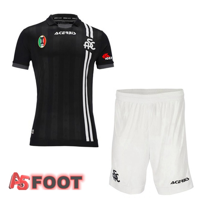 Maillot De Foot Spezia Calcio Enfant Exterieur Noir 21/22