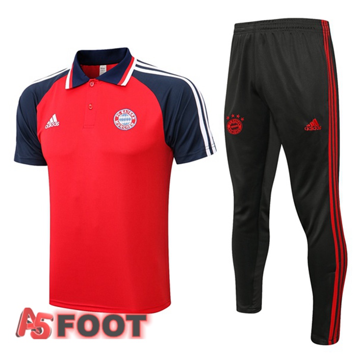 Ensemble Polo Bayern Munich + Pantalon Rouge 21/22