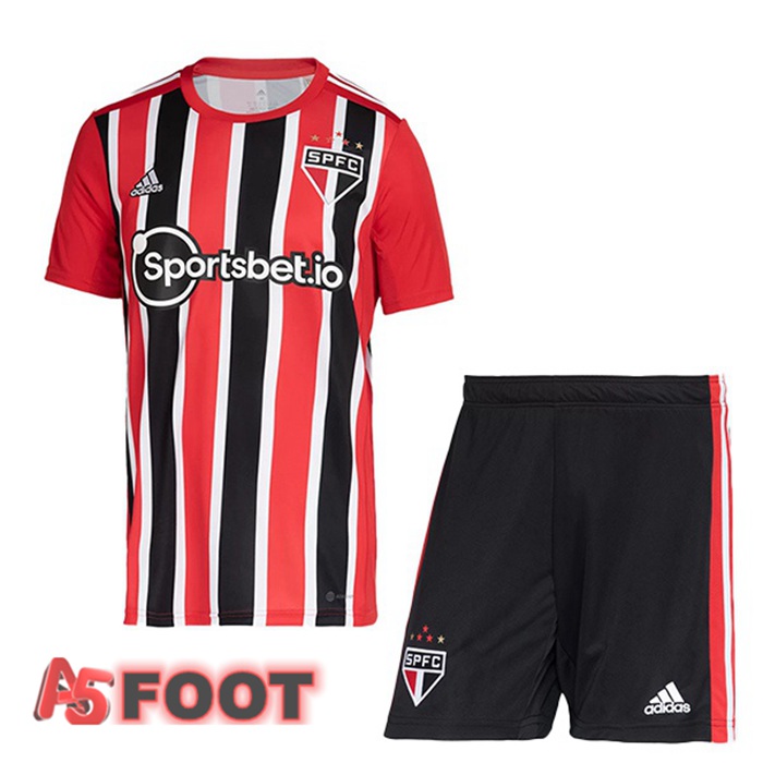 Maillot de Foot Sao Paulo FC Enfant Exterieur Rouge 2022/2023