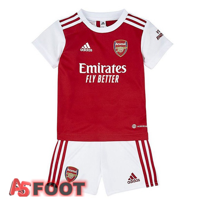 Maillot de Foot Arsenal Enfant Domicile Rouge Blanc 2022/2023