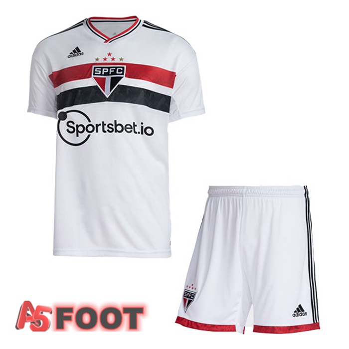 Maillot Foot Sao Paulo FC Enfant Domicile Blanc 22/23