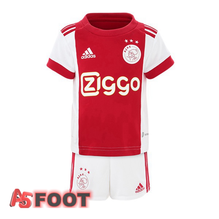 Maillot De Foot AFC Ajax Enfant Domicile Blanc Rouge 22/23