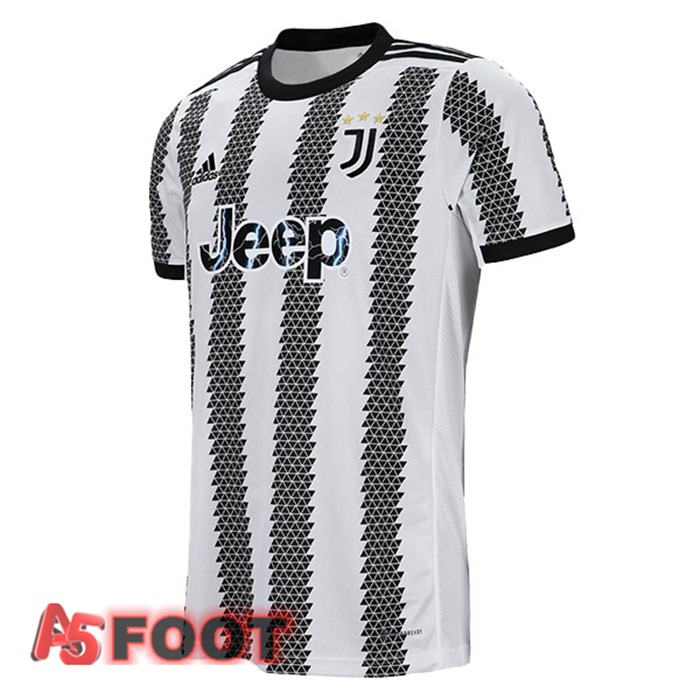 Maillot de Foot Juventus Domicile Blanc Noir 2022/2023