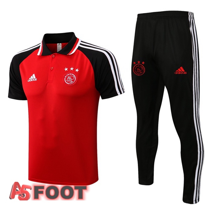 Ensemble Polo AFC Ajax + Pantalon Rouge 2021/2022
