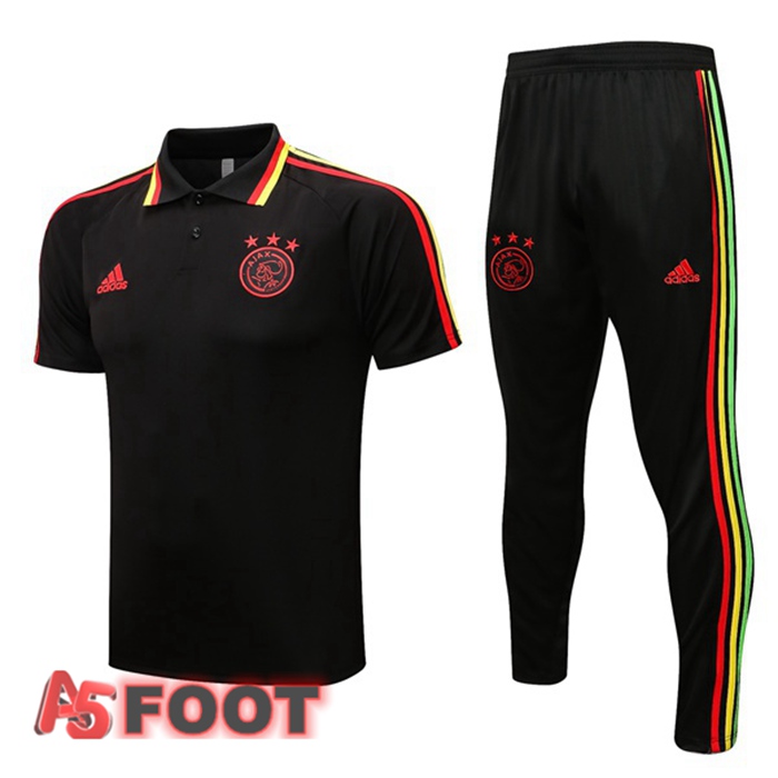 Ensemble Polo AFC Ajax + Pantalon Noir 2022/2023