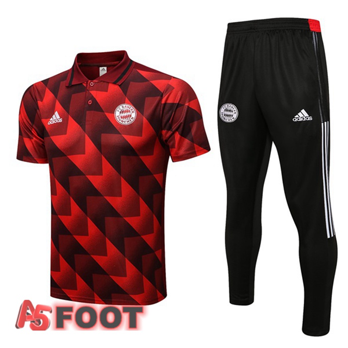 Ensemble Polo Bayern Munich + Pantalon Rouge 2022/2023