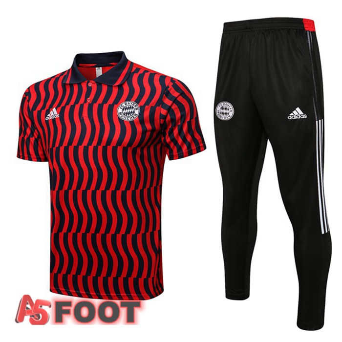 Ensemble Polo Bayern Munich + Pantalon Rouge 2022/2023