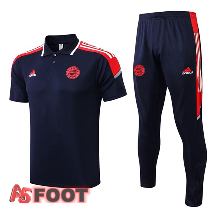 Ensemble Polo Bayern Munich + Pantalon Bleu Royal 2021/2022