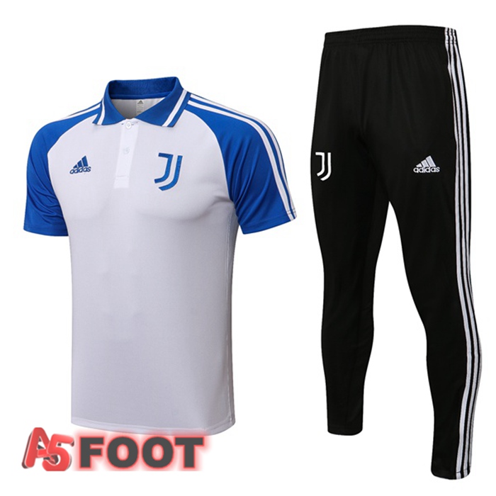 Ensemble Polo Juventus + Pantalon Blanc Bleu 2021/2022
