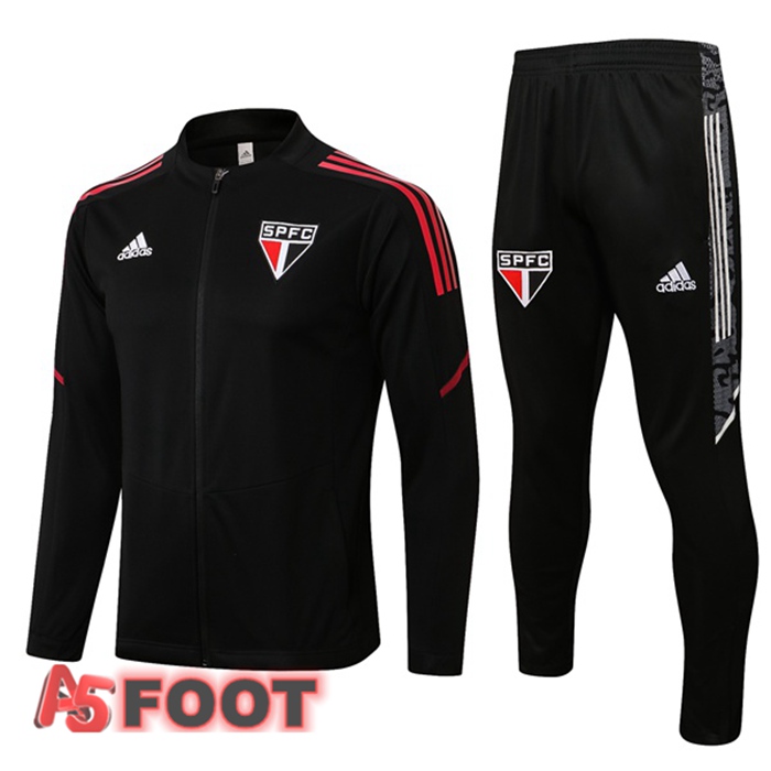Ensemble Survetement de Foot Sao Paulo FC Noir 2022/2023