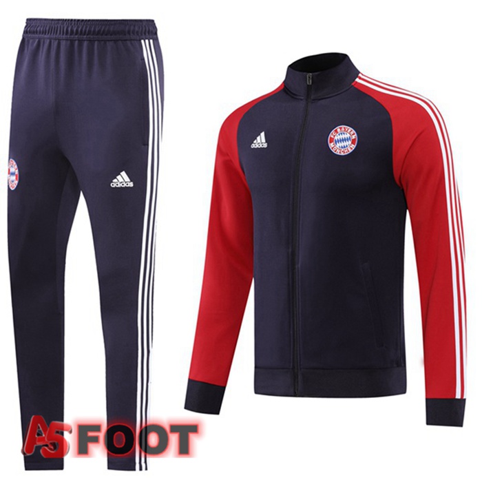 Ensemble Veste Survetement de Foot Bayern Munich Gris 22/23