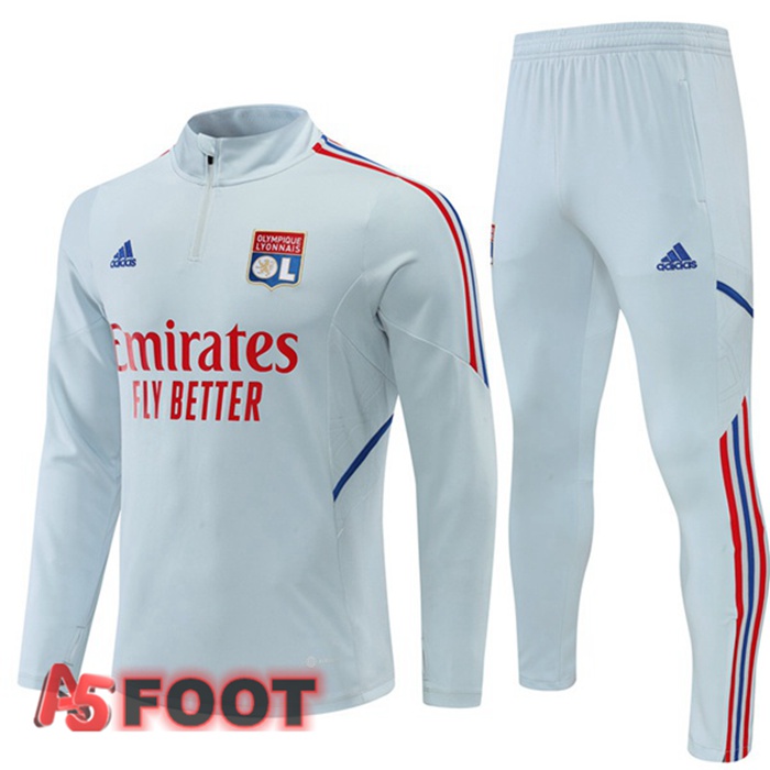 Survetement De Foot Lyon OL Gris 22/23