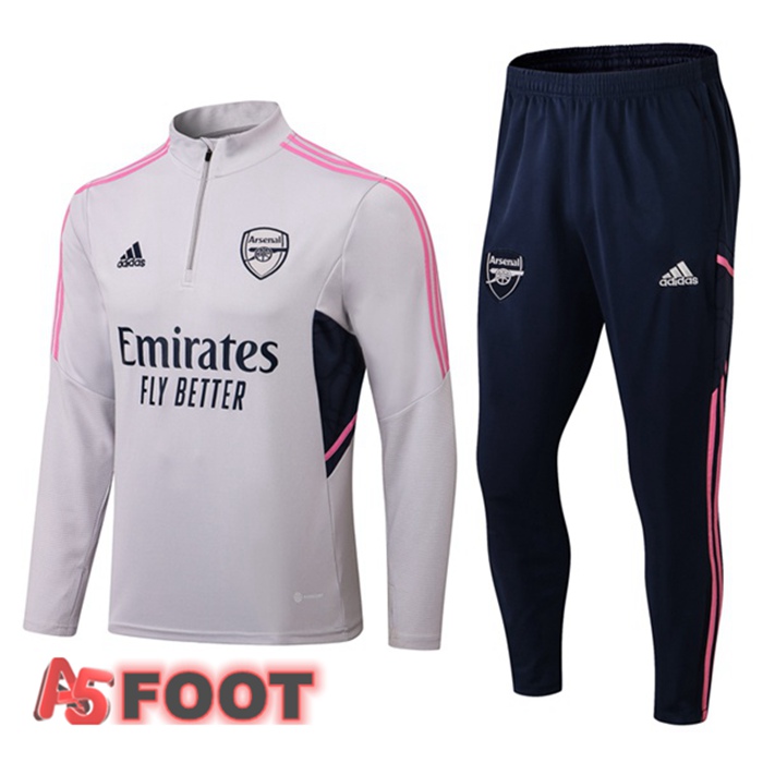 Ensemble Survetement de Foot Arsenal Gris 2022/2023